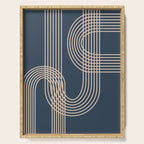 Lines in Midnight Serving Tray Gallery Image 1