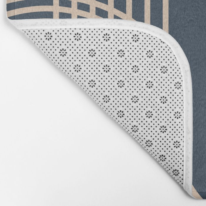 Lines in Midnight Bath Mat Gallery Image 2