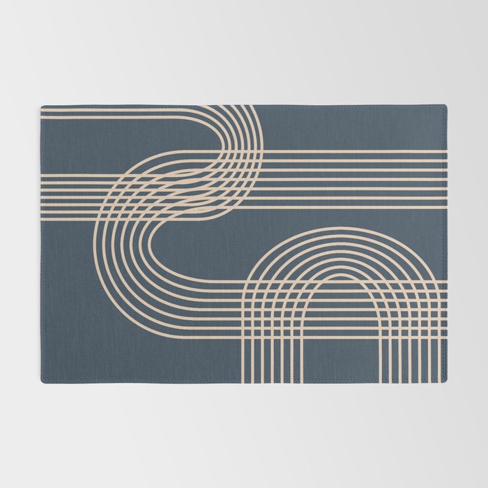 Lines in Midnight Rug Gallery Image 2