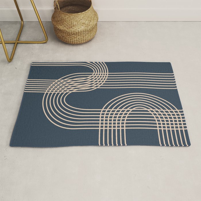 Lines in Midnight Rug Gallery Image 1