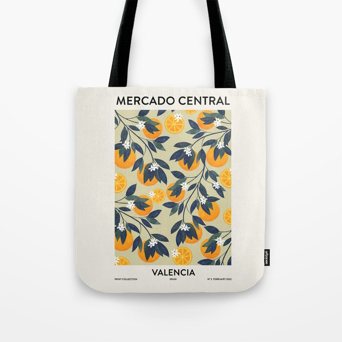 Fruit Market inspiration Valencia Tote Bag Gallery Image 1