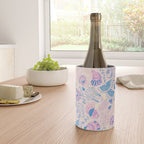 Coastal Oysters on the Beach in Pastel Pink & Blue Wine Chiller Gallery Image 4