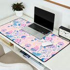 Coastal Oysters on the Beach in Pastel Pink & Blue Desk Mat Gallery Image 2
