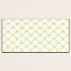 Bows & Ribbons Pattern V Green Desk Mat Gallery Image 3