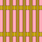 Eclectic Geometric Geo Box Striped Pattern in Pink Brown Chartreuse Cream Coffee Mug Gallery Image 2