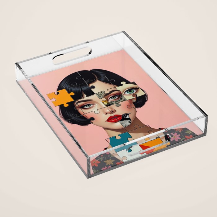 Puzzle Girl Lulu Acrylic Tray Gallery Image 1