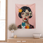 Puzzle Girl Lulu Wall Tapestry Gallery Image 2