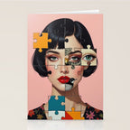 Puzzle Girl Lulu Stationery Card Gallery Image 2
