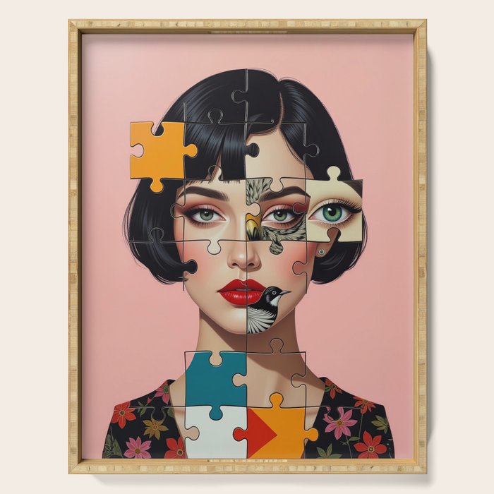 Puzzle Girl Lulu Serving Tray Gallery Image 1
