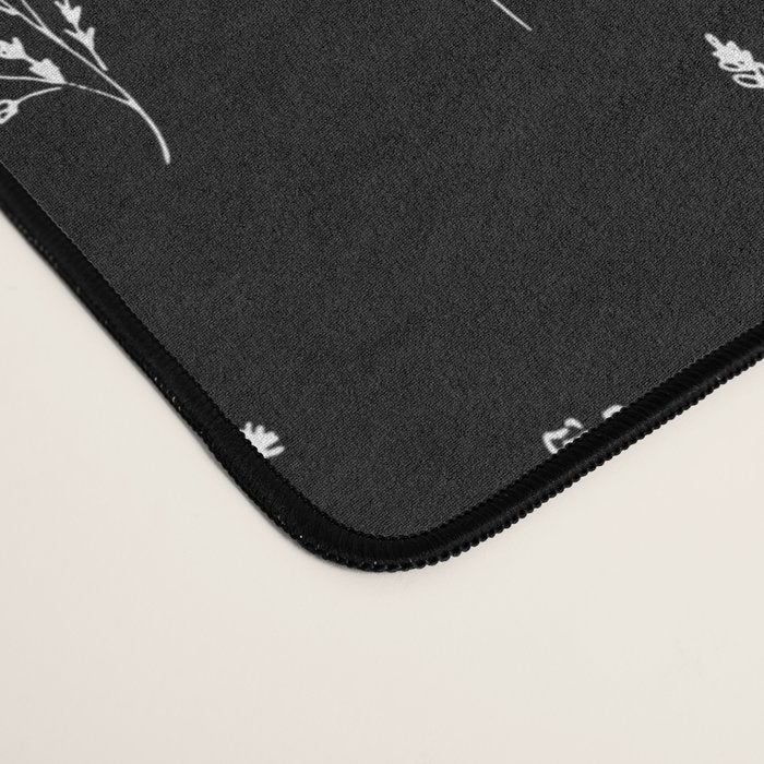 Little Black Wildflowers Desk Mat Gallery Image 4