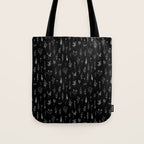 Little Black Wildflowers Tote Bag Gallery Image 1