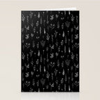 Little Black Wildflowers Stationery Card Gallery Image 2