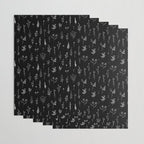 Little Black Wildflowers Wrapping Paper Gallery Image 3