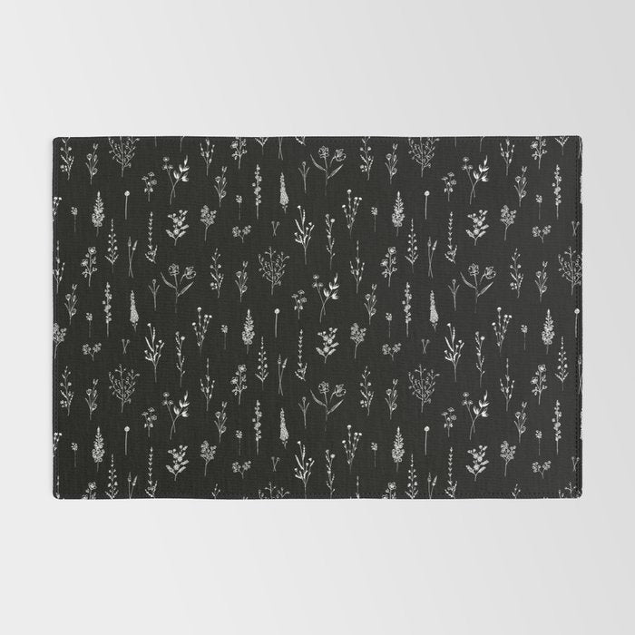 Little Black Wildflowers Rug Gallery Image 2