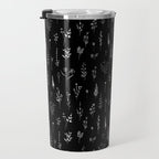 Little Black Wildflowers Travel Mug Gallery Image 3