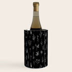 Little Black Wildflowers Wine Chiller Gallery Image 1