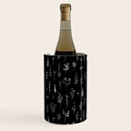 Little Black Wildflowers Wine Chiller Gallery Image 2