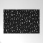 Little Black Wildflowers Welcome Mat Gallery Image 1