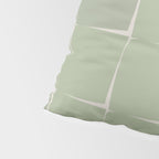 Sage Green Flux Midcentury Modern Check Grid Pattern Pillow Sham Gallery Image 4