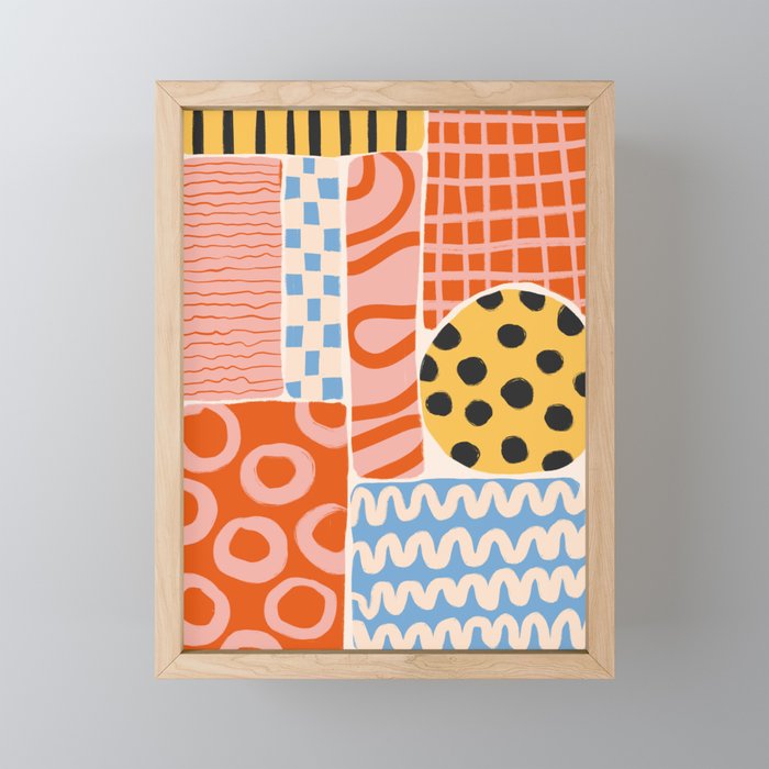 Mid Century Collage | PATTERN 03: The Retro Edition Mini Art Print Gallery Image 1