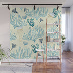 Jellyfish and Coral-Yellow Wall Mural Gallery Image 1