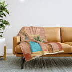 The Blue Door Throw Blanket Gallery Image 1