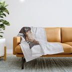 Buffalo In The Snow Throw Blanket Gallery Image 1