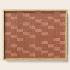 Chic Checks Terracotta Serving Tray Gallery Image 1
