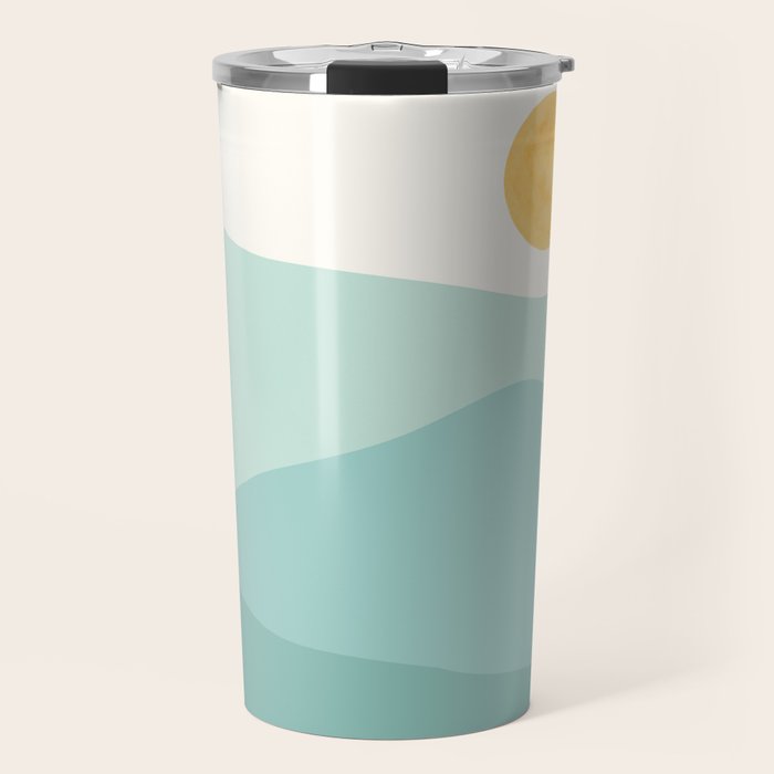 Peaceful Mountain Landscape Travel Mug Gallery Image 1