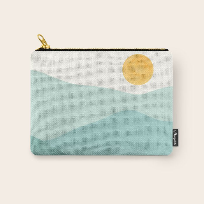 Peaceful Mountain Landscape Carry All Pouch Gallery Image 1