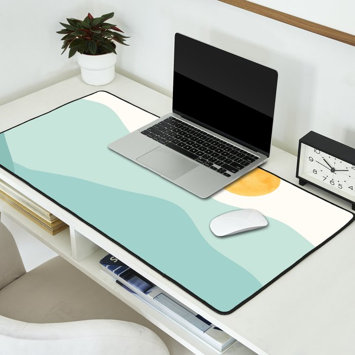 Peaceful Mountain Landscape Desk Mat Gallery Image 2