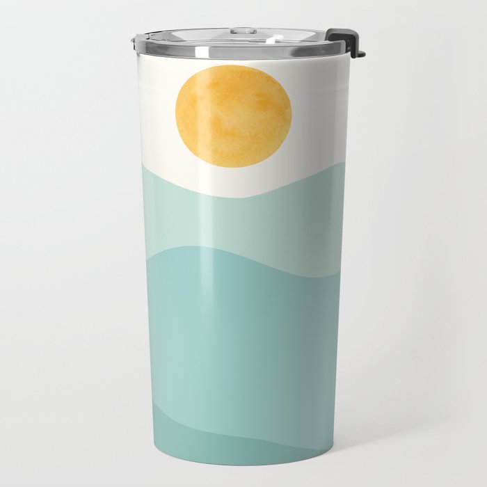 Peaceful Mountain Landscape Travel Mug Gallery Image 2