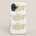 Death's Head Hawkmoth - Gold Palette iPhone Case Gallery Image 1
