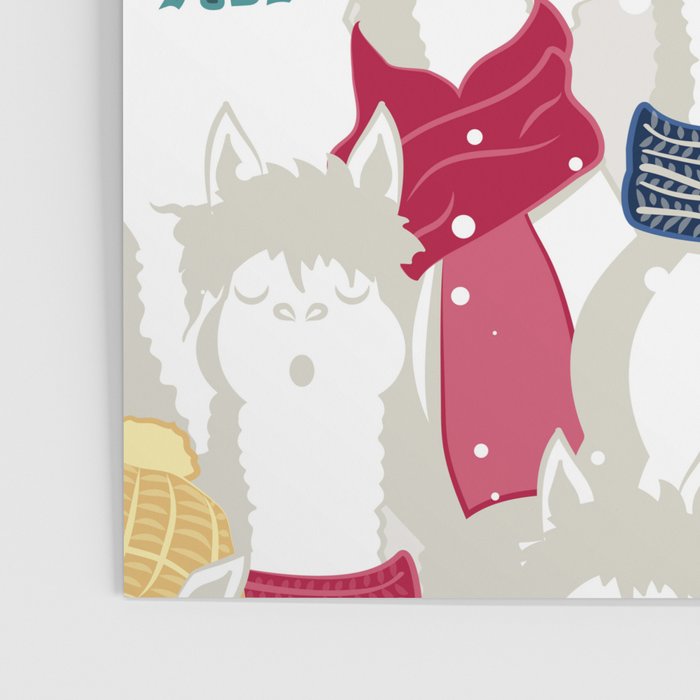 Happy llamas Christmas choir Poster Gallery Image 3