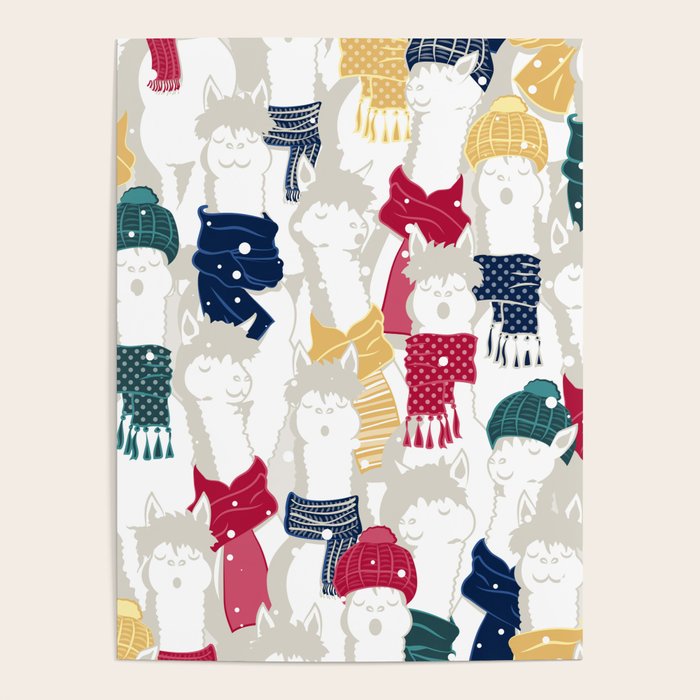 Happy llamas Christmas choir Poster Gallery Image 4