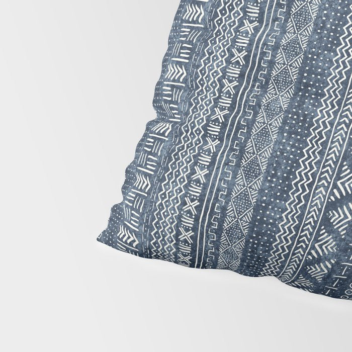 Funky Vertical Stripe in Indigo Pillow Sham Gallery Image 4