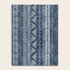 Funky Vertical Stripe in Indigo Notebook Gallery Image 4