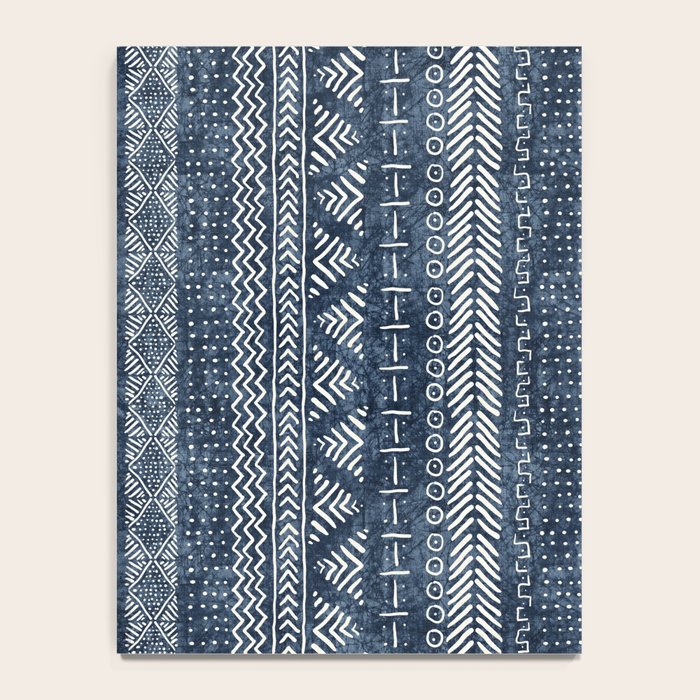 Funky Vertical Stripe in Indigo Notebook Gallery Image 4