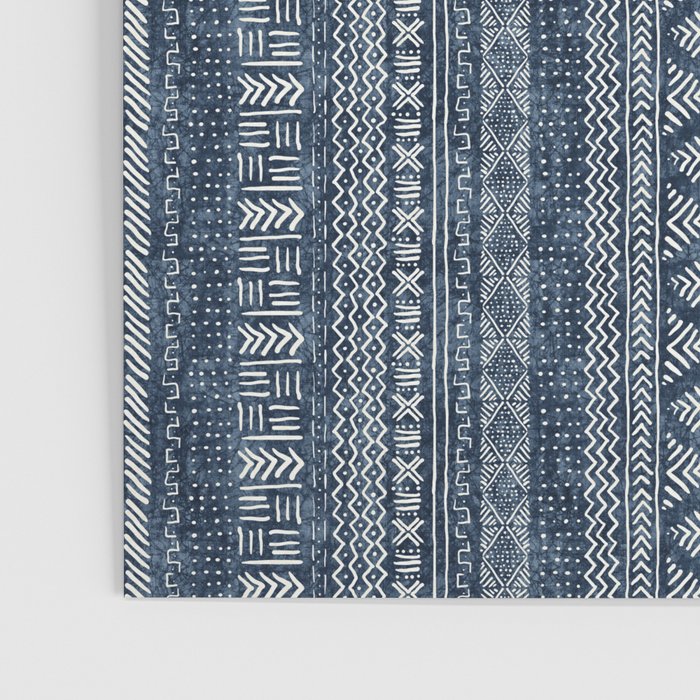 Funky Vertical Stripe in Indigo Poster Gallery Image 3