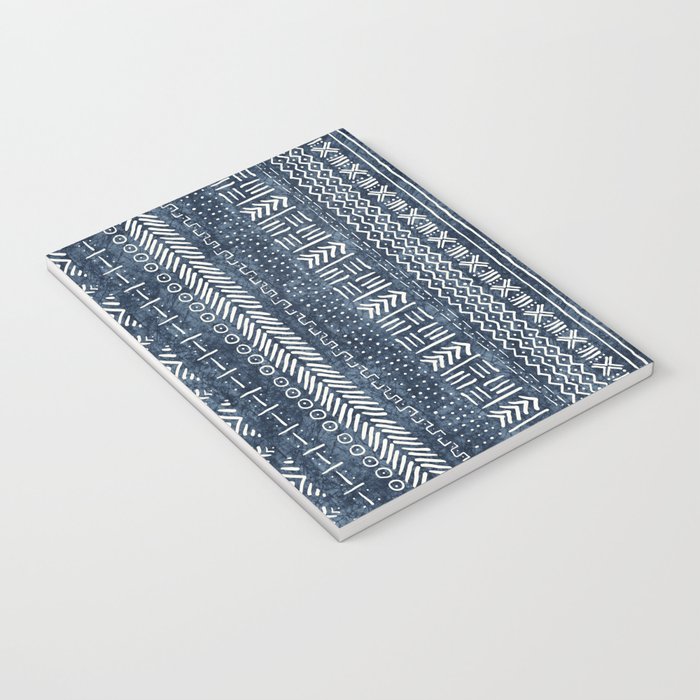 Funky Vertical Stripe in Indigo Notebook Gallery Image 3