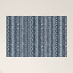 Funky Vertical Stripe in Indigo Welcome Mat Gallery Image 1