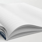 Funky Vertical Stripe in Indigo Notebook Gallery Image 2