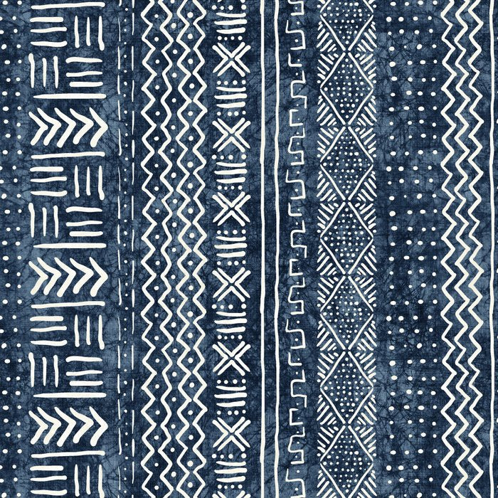 Funky Vertical Stripe in Indigo Coffee Mug Gallery Image 2