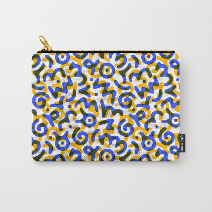 Abstract colorful doodle art pattern Carry All Pouch Gallery Image 1