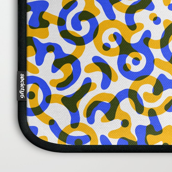 Abstract colorful doodle art pattern Laptop Sleeve Gallery Image 3