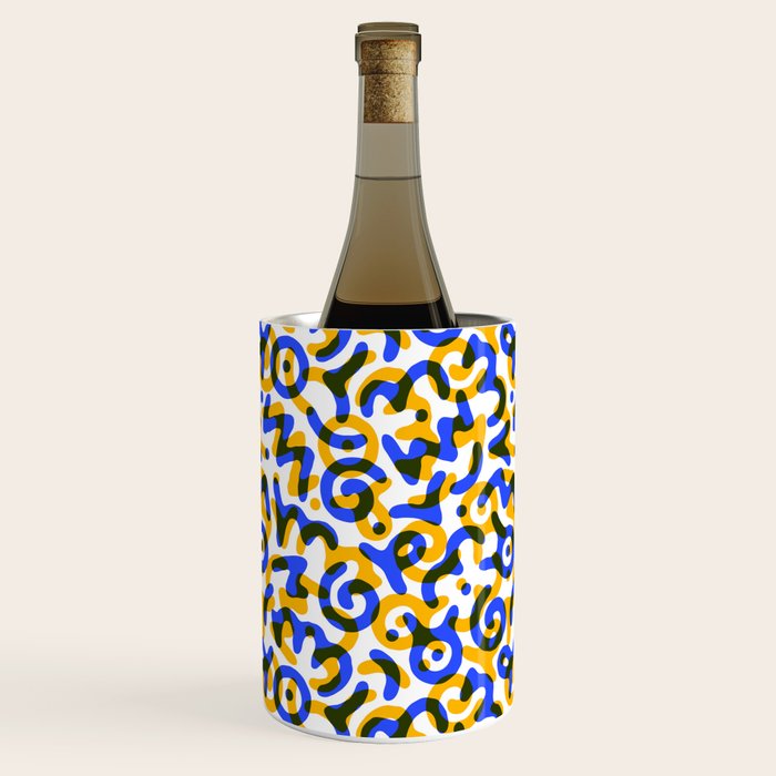 Abstract colorful doodle art pattern Wine Chiller Gallery Image 2