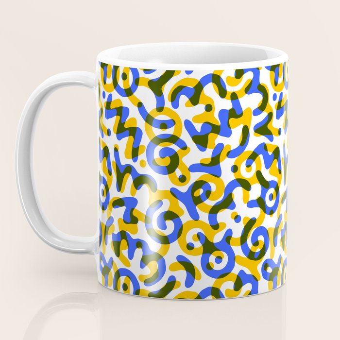 Abstract colorful doodle art pattern Coffee Mug Gallery Image 3
