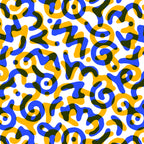 Abstract colorful doodle art pattern Coffee Mug Gallery Image 2