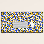 Abstract colorful doodle art pattern Desk Mat Gallery Image 1