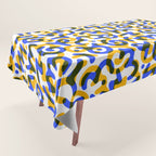 Abstract colorful doodle art pattern Tablecloth Gallery Image 1